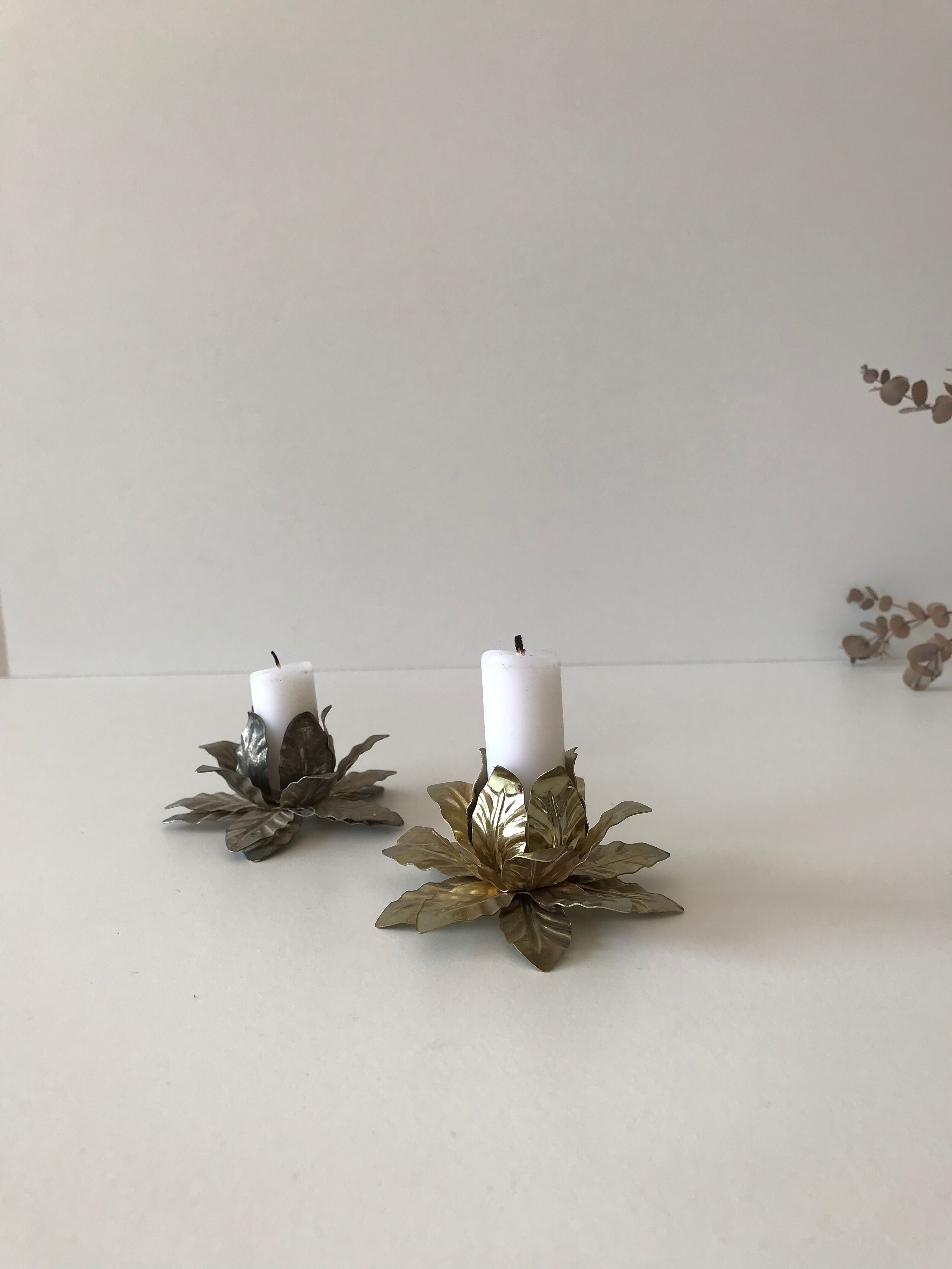 Flower candleholders