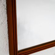Miroir scandinave vintage en teck, années 1950