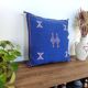 Coussin berbère bleu bohème Sabra