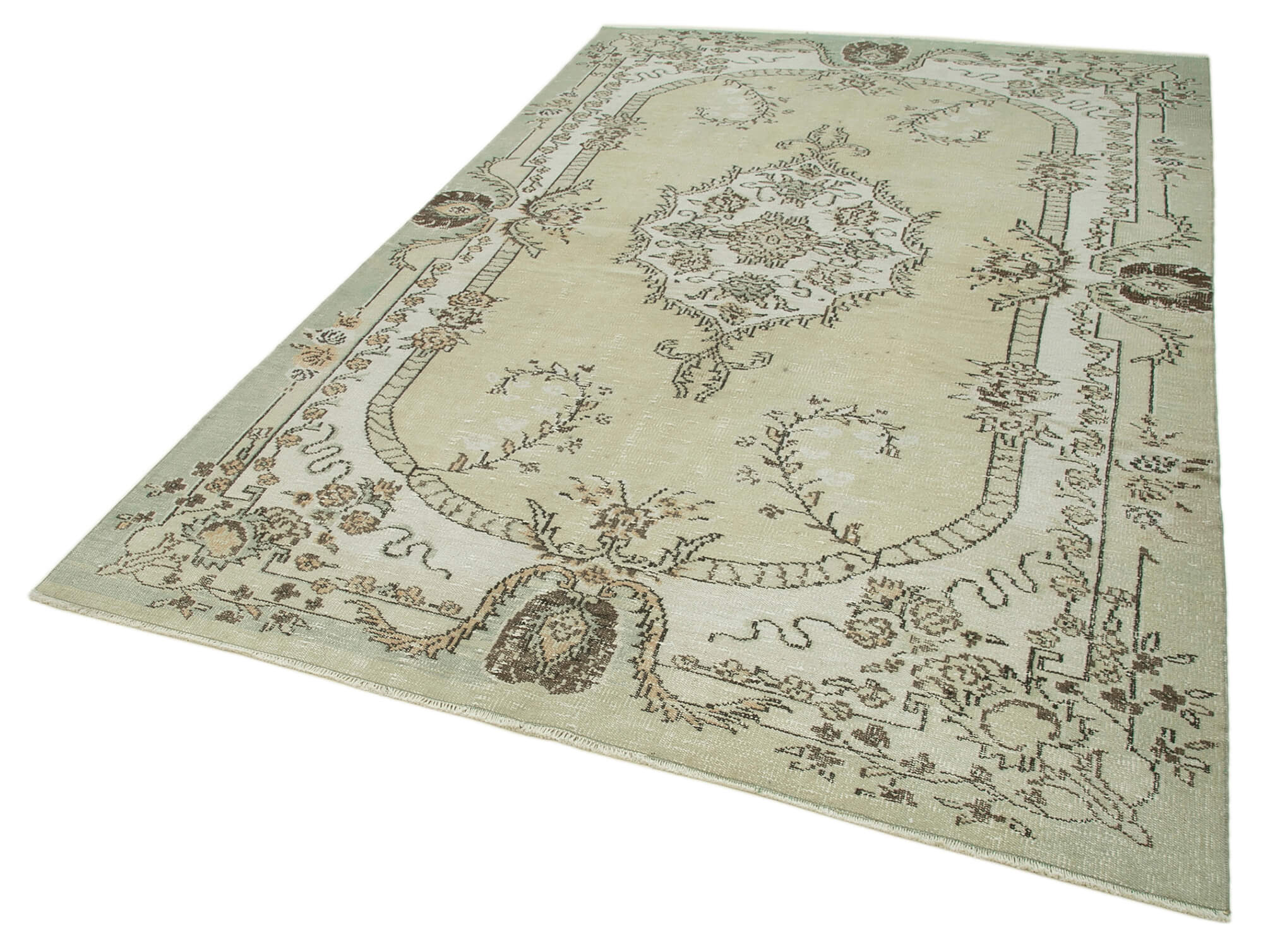 Handwoven One-of-a-Kind Anatolian Beige Carpet 194 cm x 295 cm - 36588