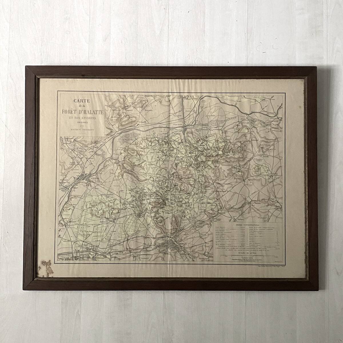 Maps of the Halatte Forest and its surroundings. 1900