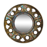 Ceramic mirror from the 1960s 32cm