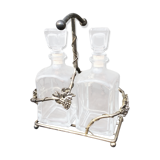 Pair of vintage whiskey decanters