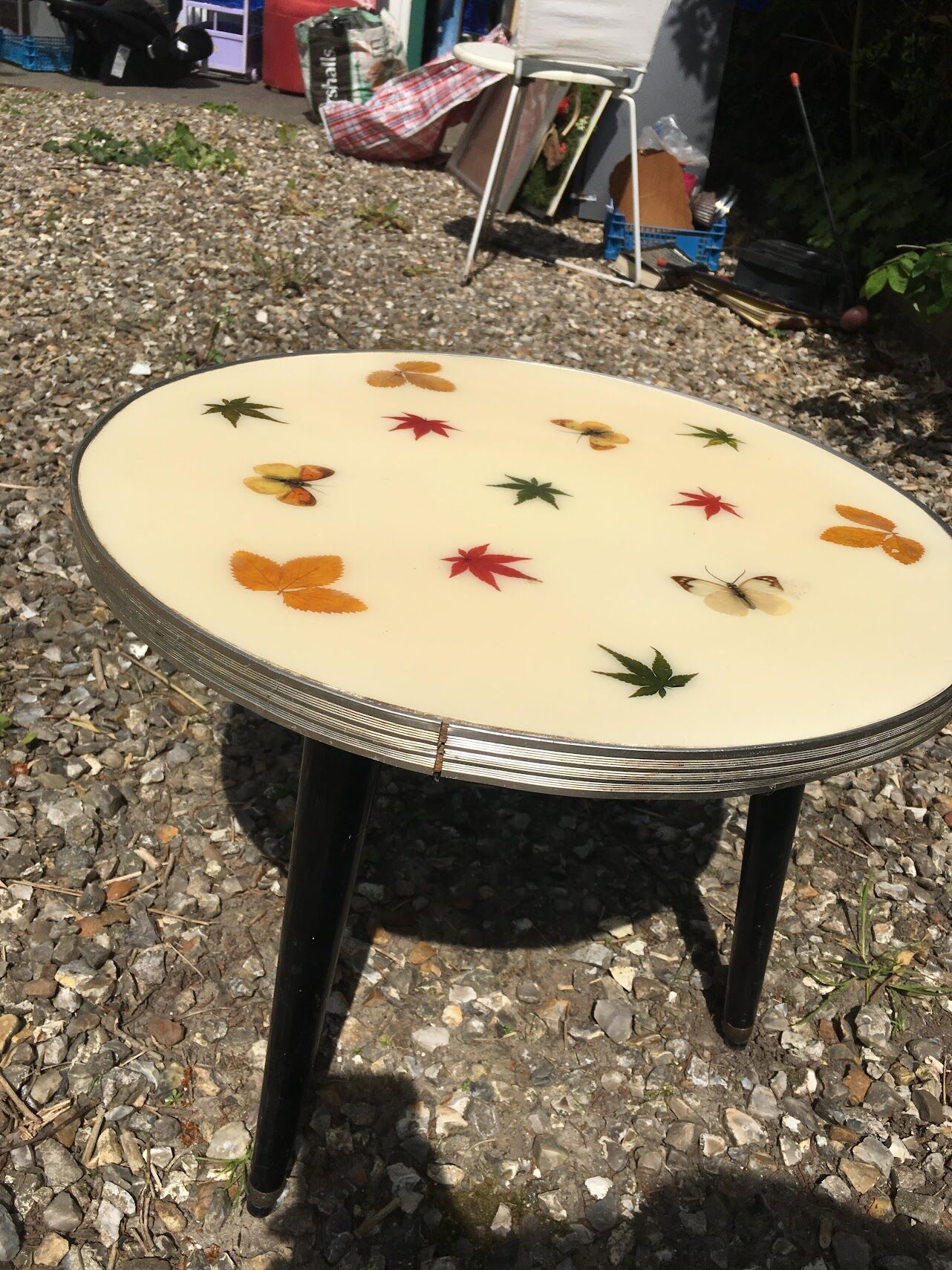Resin herbarium table