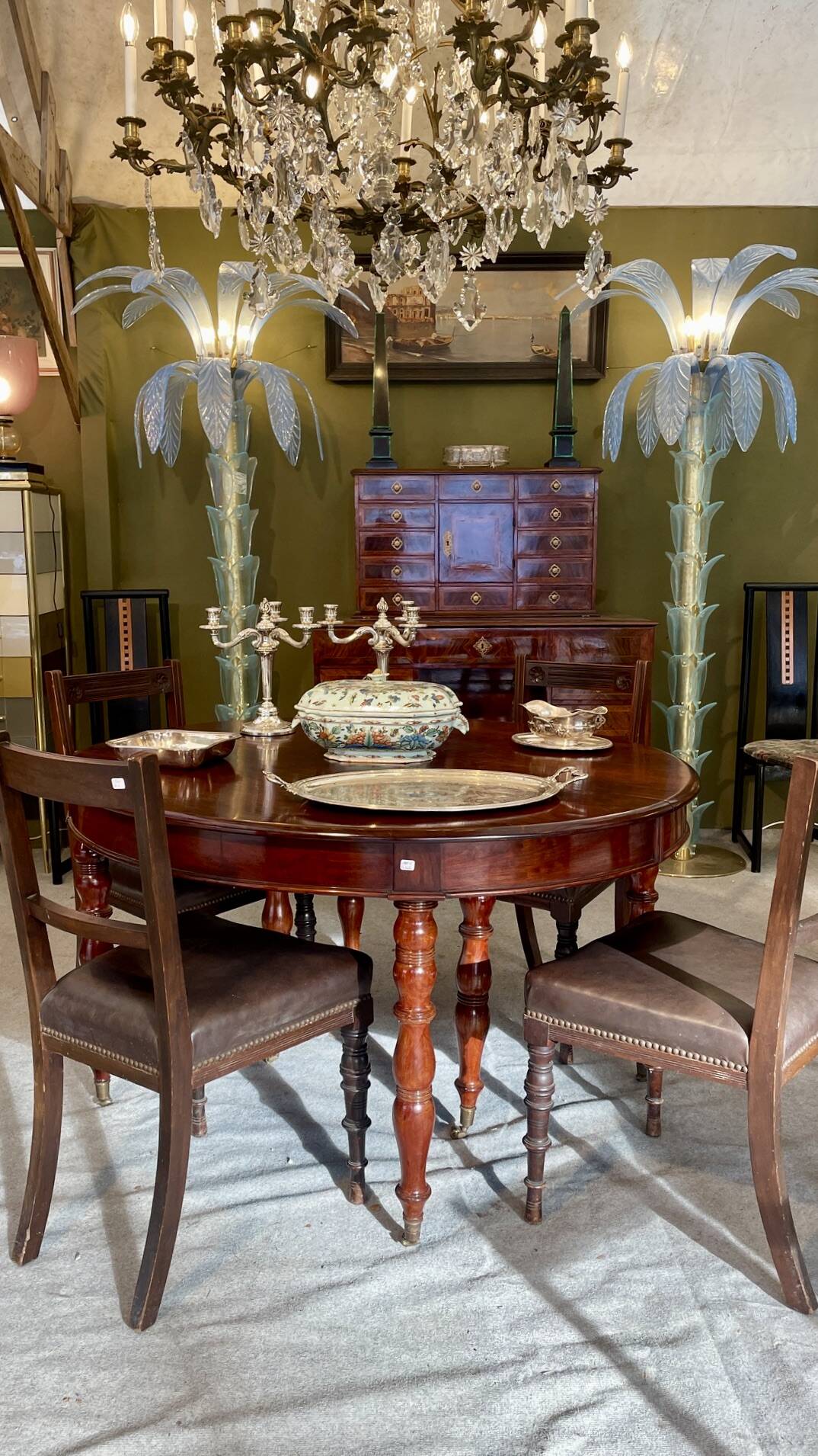 Mahogany dining table
