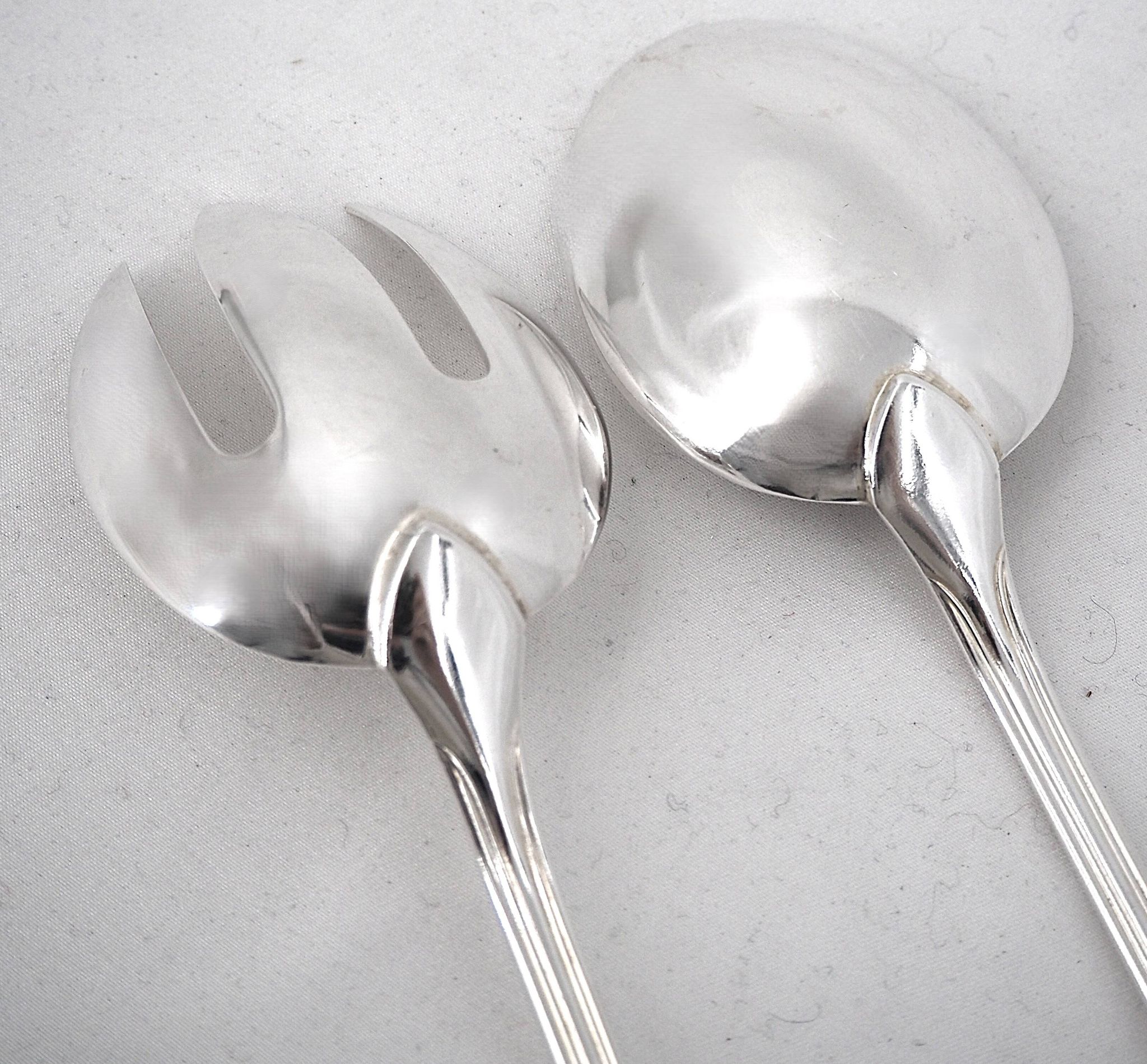Christofle Albi lot of 7 pieces serving dish salad server cake slice sugar tongs