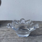 Crystal tea light candle holder in glass Cristallerie Lorraine