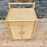 Rattan bedside table