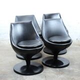 Set of 4 "Polaris" armchairs by Pierre Guariche for Meurop 1960s