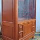 Art Deco display cabinet in walnut