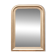 Vintage champagne gold wooden mirror – Louis-Philippe style – 86 × 62 cm
