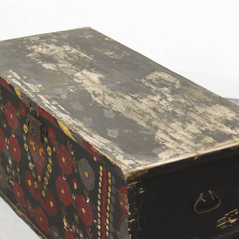 Painted Folk Art Bridal Chest