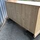 Scandinavian natural pine sideboard with 4 doors and 6 drawers.