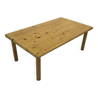 Vintage coffee table in pine 70s minimalist design