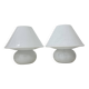 Limburg Glashütte glass table lamp mushroom , 1970’s