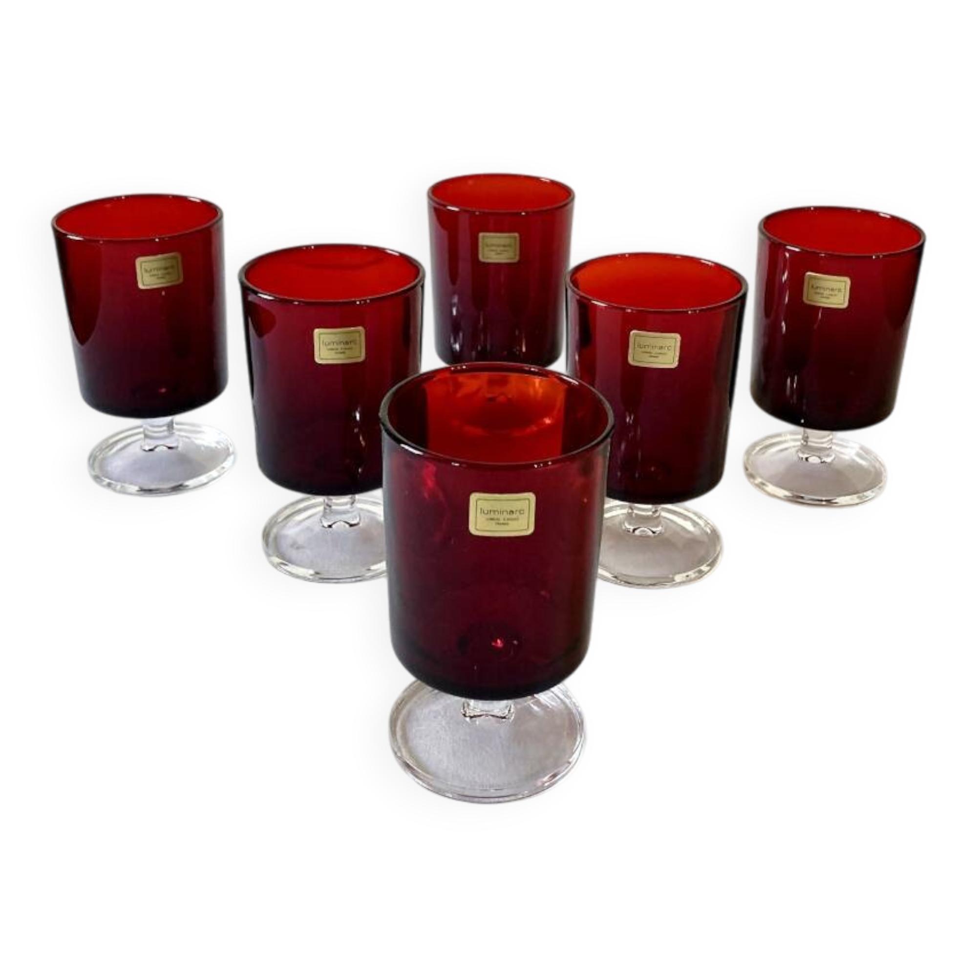 6 stemmed glasses Luminarc, model Sweden no. 2, original box
