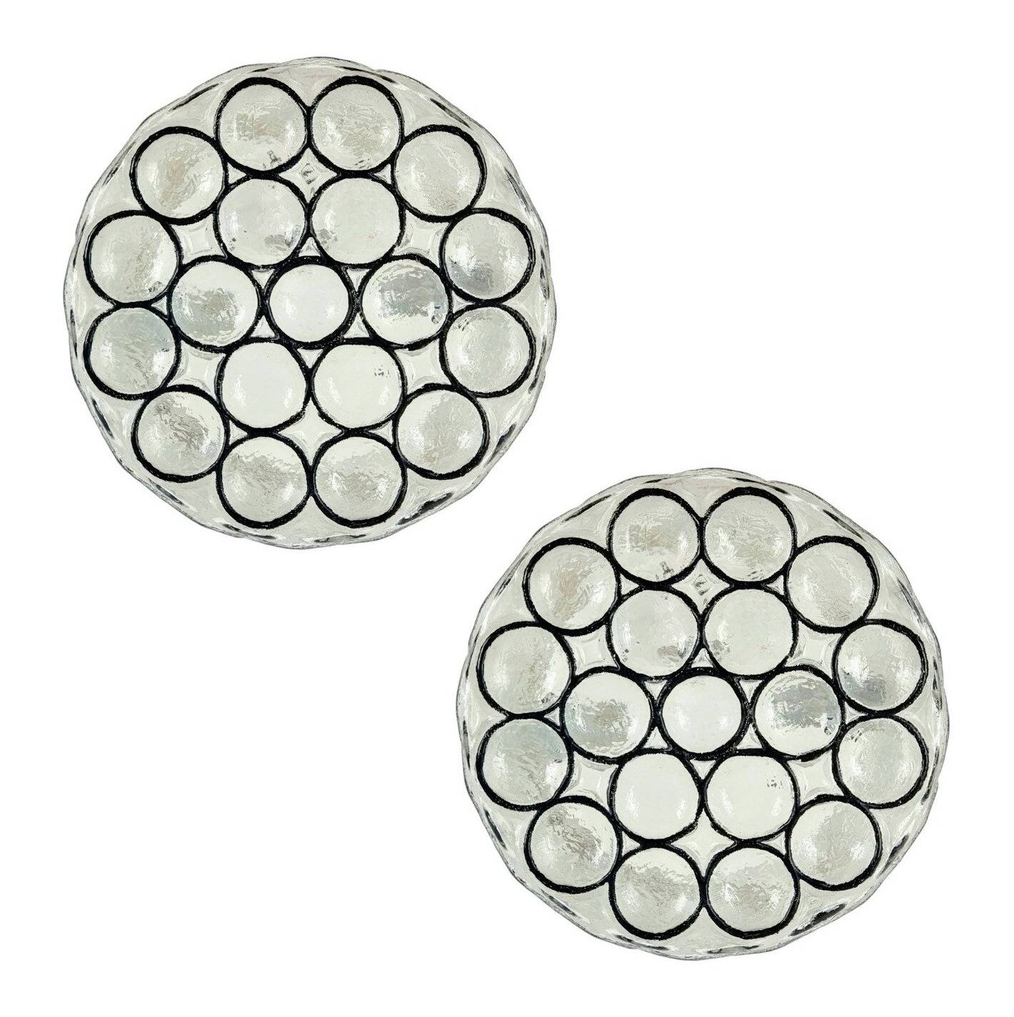 Mid-Century Modern Glass Ceiling Lights from Limburg, 1960s/1970s