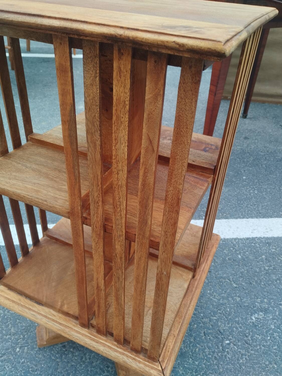Beautiful antique vintage revolving bookcase