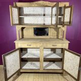 Buffet cupboard in oak brut art deco 1940-50