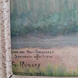 Landscape painting from Merseburg, 1916