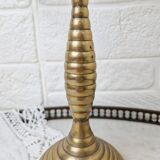 Vintage golden brass candlestick