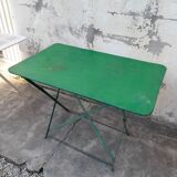 Iron folding garden table