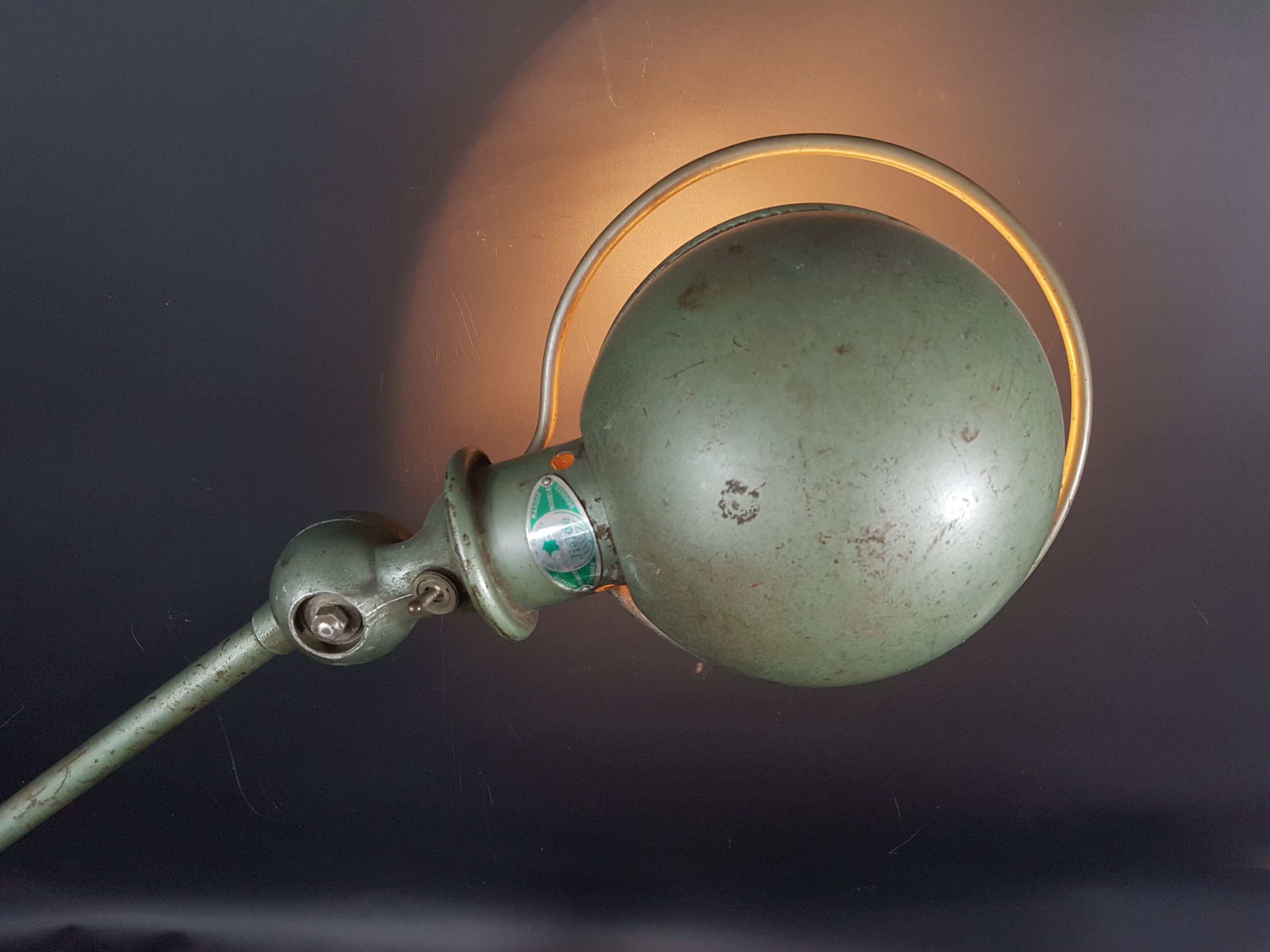 LAMPE D'ATELIER JIELDE 2 BRAS.