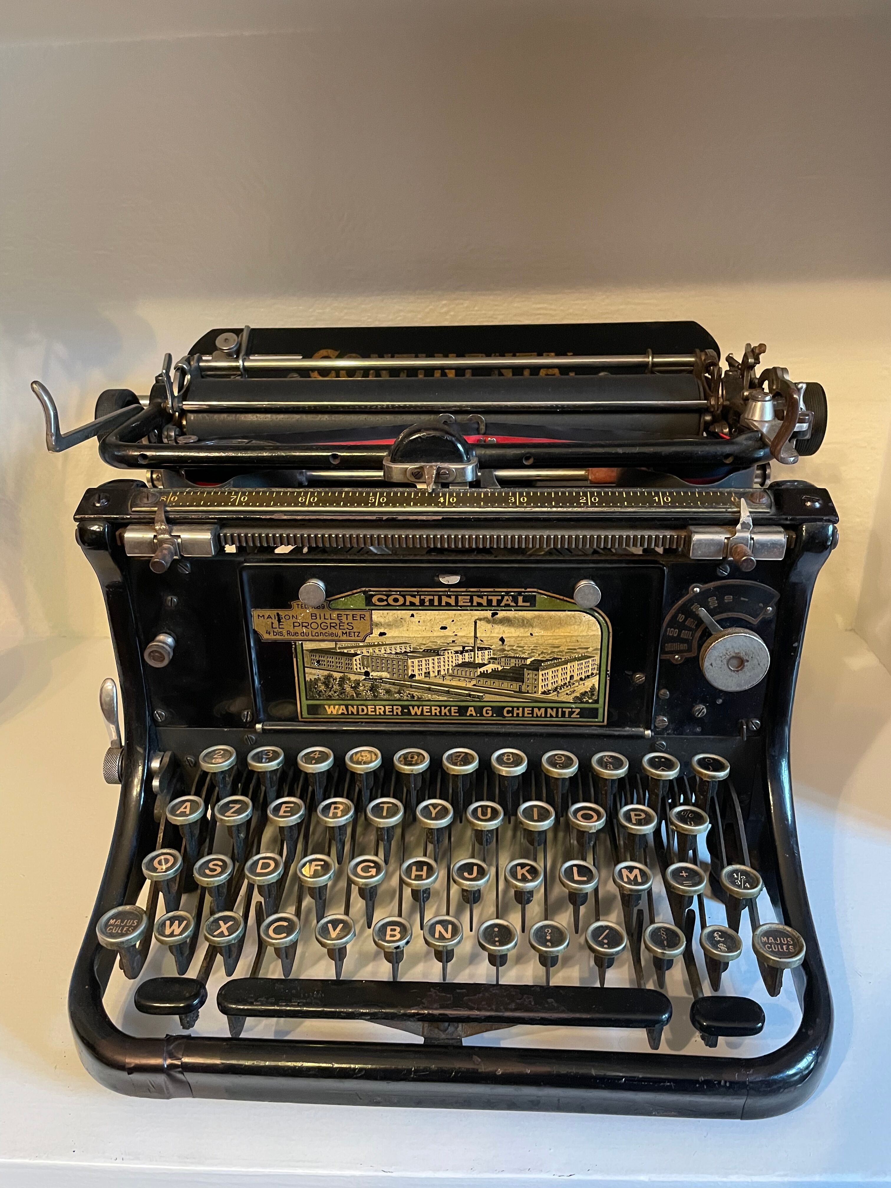 Continental typewriter