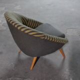 Fauteuil œuf  EGG années 50 style Jean Royere