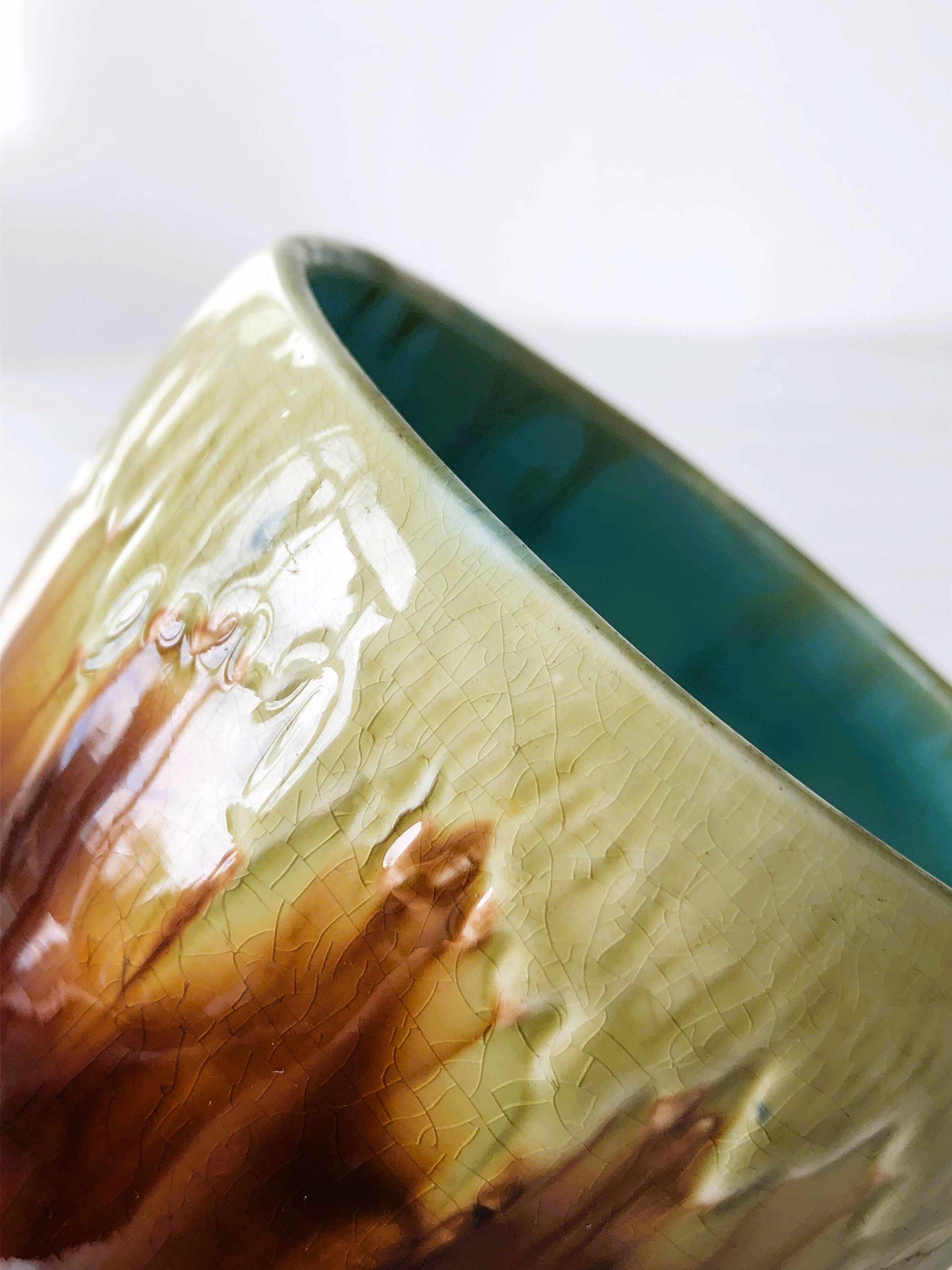 Cache pot - earthenware vase Orchies France