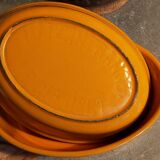 Duo of enamelled cast iron dishes Made in France LE CREUSET vintages