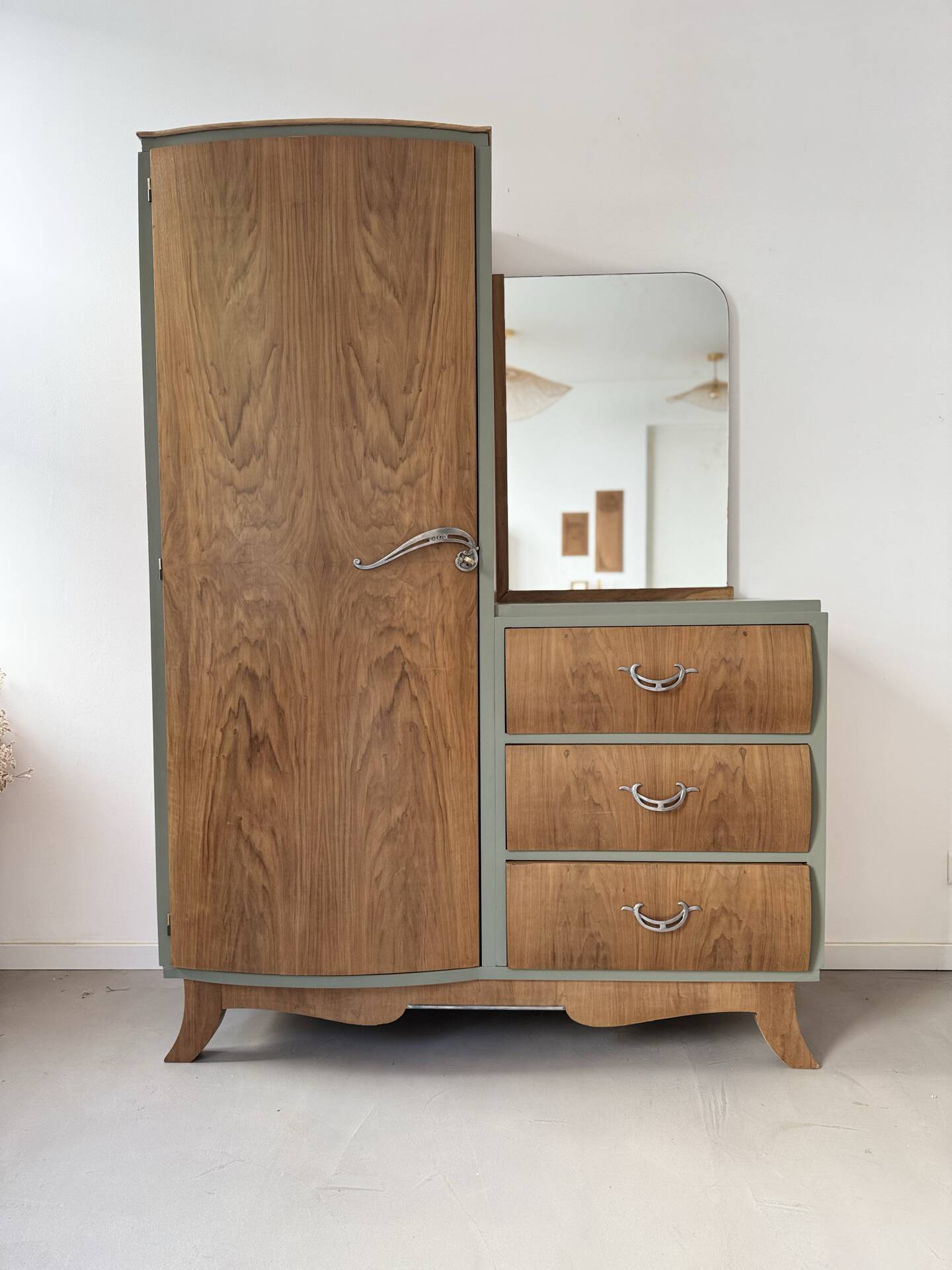 Asymmetrical Art Deco wardrobe