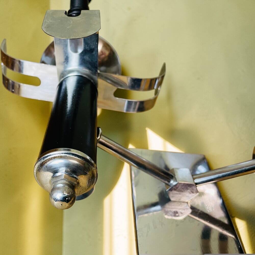 Pair Brutalist double wall sconce lights