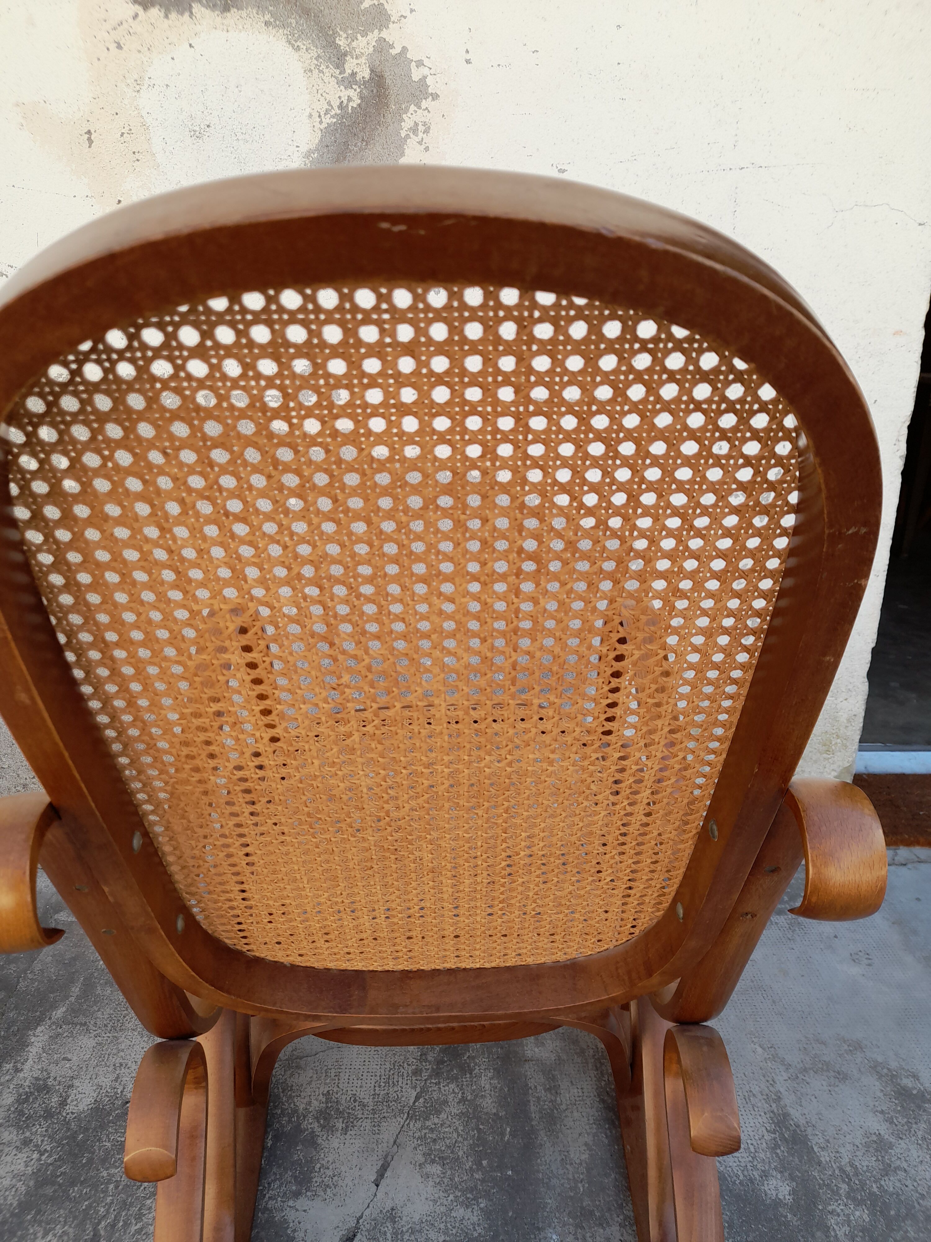 Rocking-chair canne by Luigi Crassevig Italy