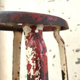 Workshop stool Nicolle patinated