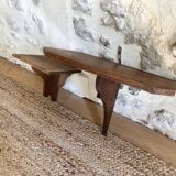 Antique wooden shelves