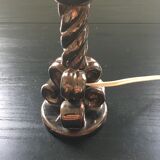 Bronzed ceramic lamp base