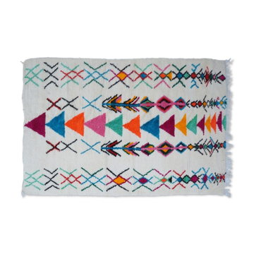 Colorful Berber carpet 244 x 145cm