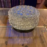 Round star-shaped glass ceiling light