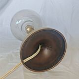 Sciolari style brass and glass lamp, 1970