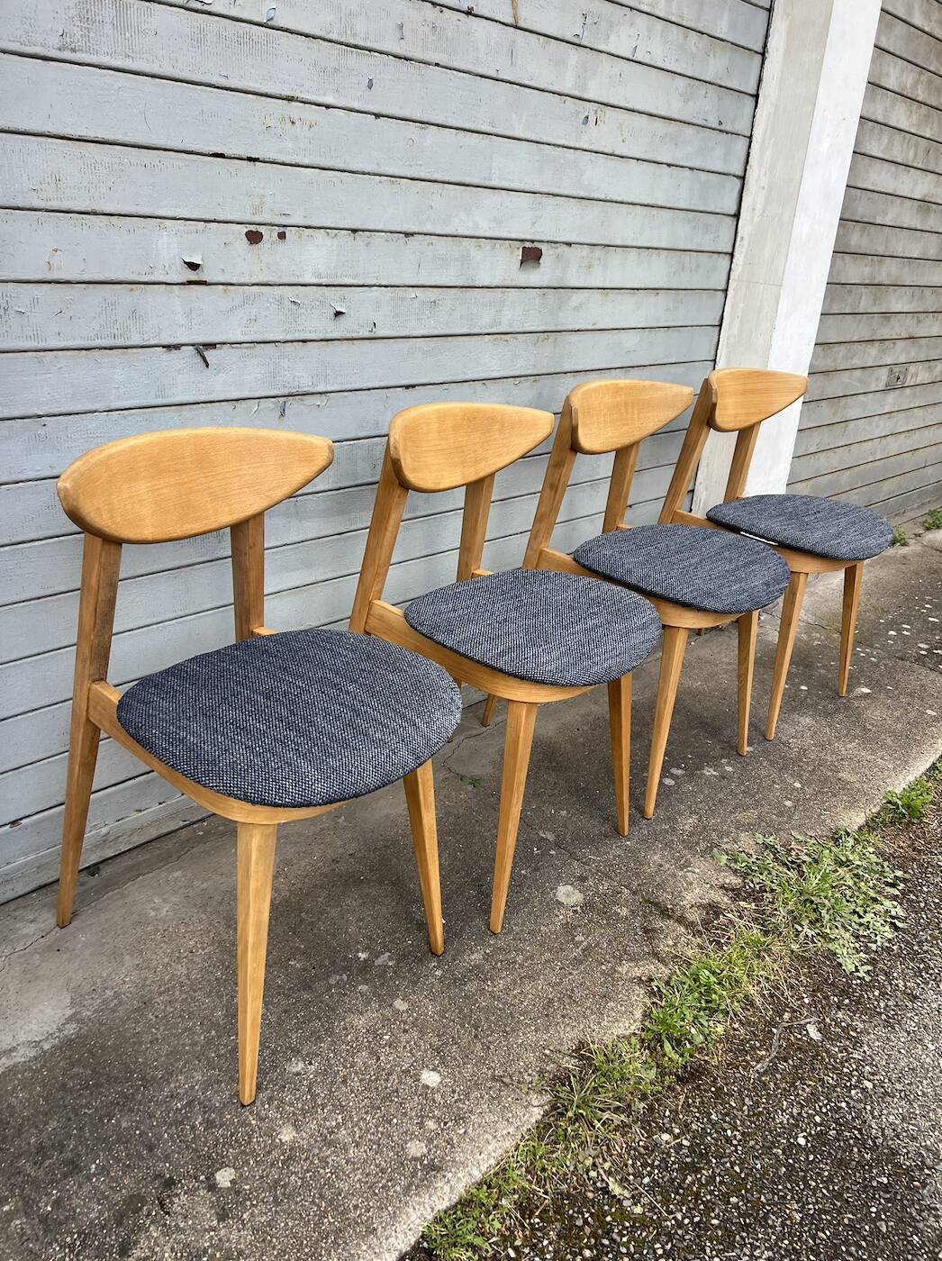 (Lot) 4 Baumann Fontania chairs 1960 (Fully restored)
