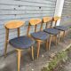 (Lot) 4 Baumann Fontania chairs 1960 (Fully restored)