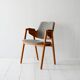 1950s/60s Scandinavian Desk Chair in Wood