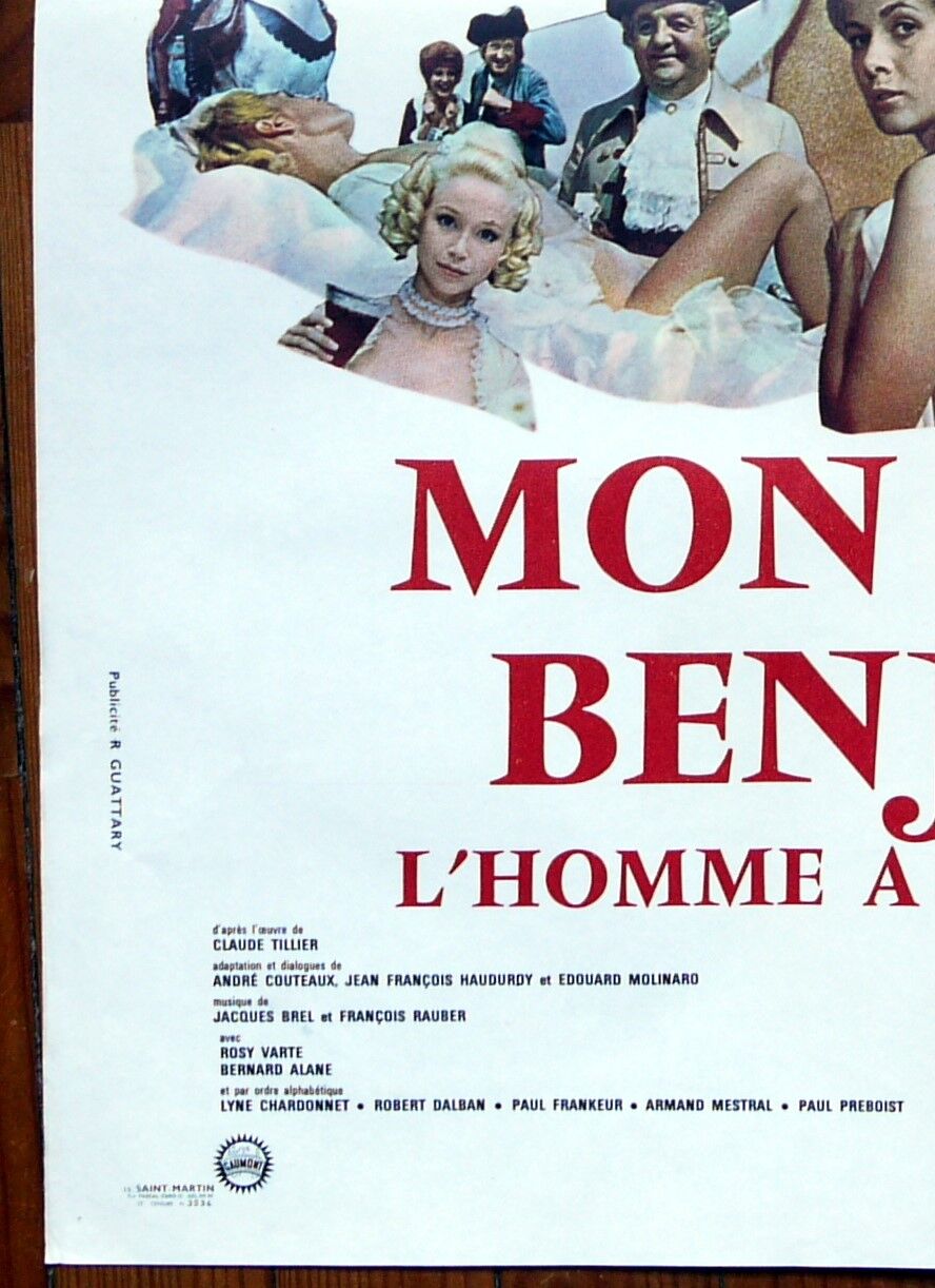 My uncle benjamin  poster, Jacques Brel