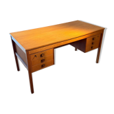 Bureau scandinave vintage en chêne doré "Jonas"