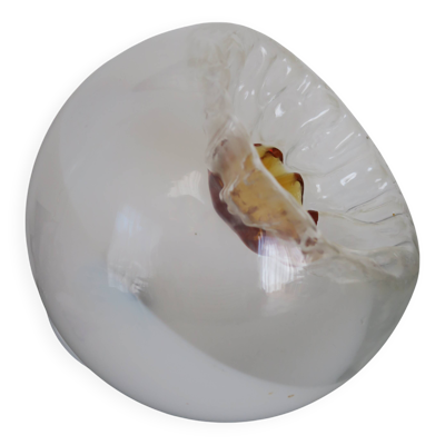 Globe de suspension Mazzega Murano  25 cm 1960-70
