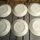 6 vintage cream plates with golden fillet by Villeroy Boch