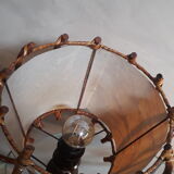 Scandinavian wicker lamps set 1960s