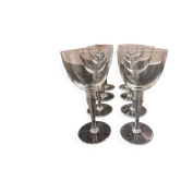Ensemble de 8 verres à vin rouge en cristal Saint-Louis “Grand Lieu” – 17,5 cm