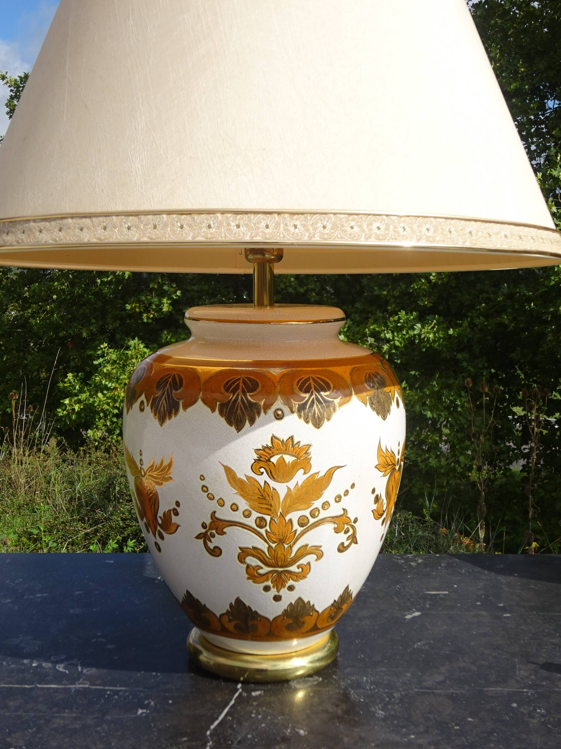 Grande lampe de salon Louis Drimmer